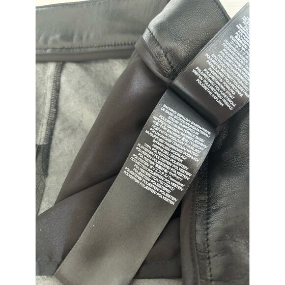 7 FOR ALL MANKIND FAUX LEATHER EASY TROUSER IN BLACK NWT SIZE 31 - Picture 10 of 10